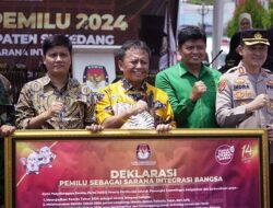 Pj Bupati Sumedang Lepas Kirab Pemilu 2024